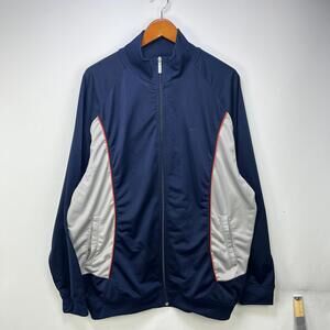 Vintage Nike Y2K Track Jacket 2XL Tonal Swoosh